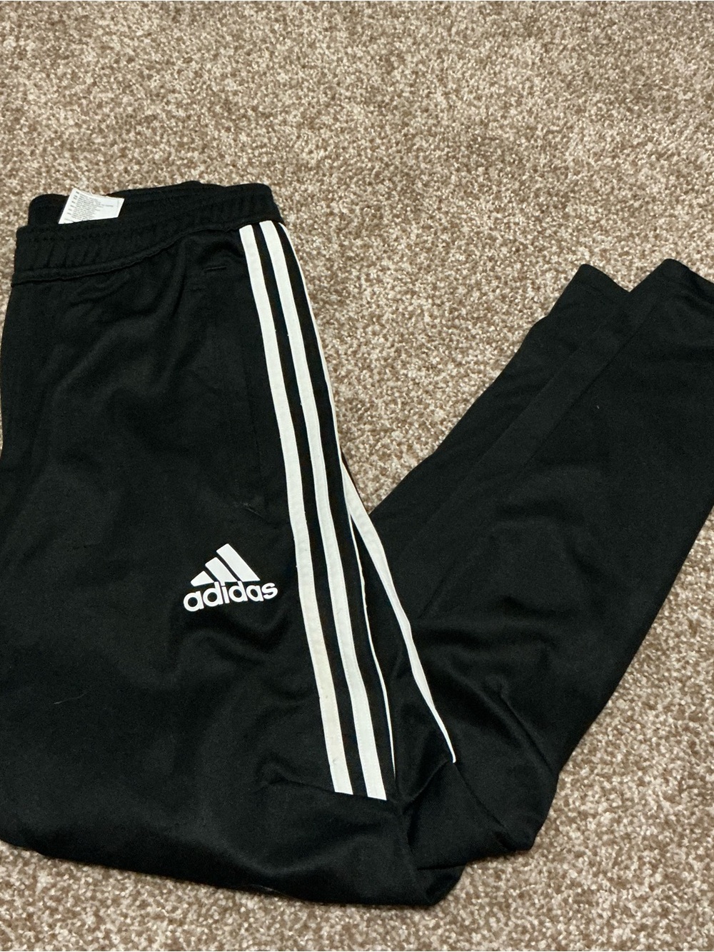 Men’s Black Joggers with White 3-Stripes